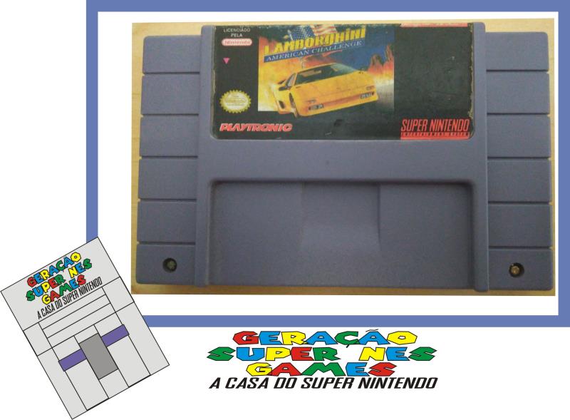 Jogo Lamborghini - Super Nintendo - Space Tech's Store