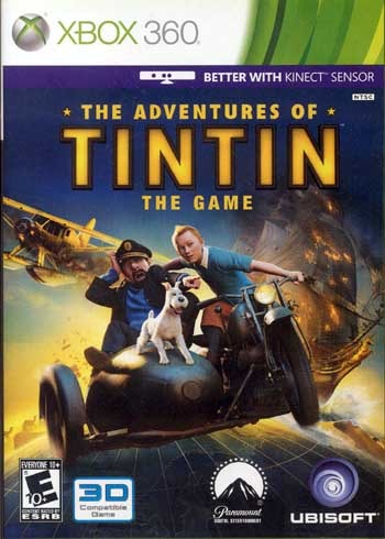 as aventuras de tintin jogo xbox 360 infantil portugues 3d - Retro Games