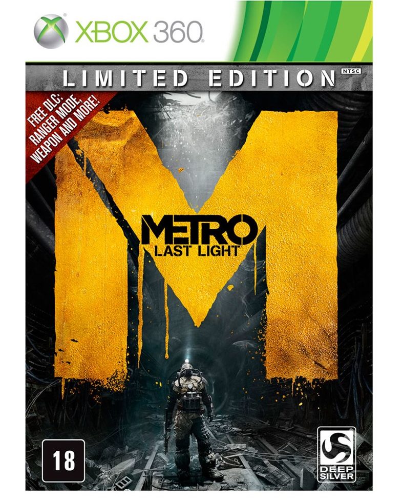 metro last light edicao limitada com dlc - jogo xbox 360 - Retro Games