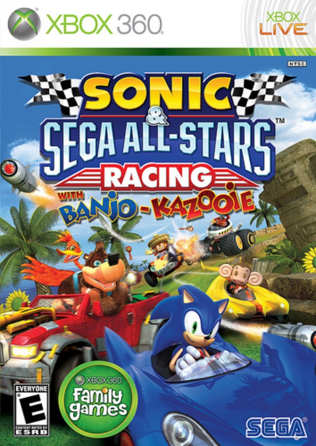 sonic sega all-stars racing - jogo para xbox 360 - Retro Games
